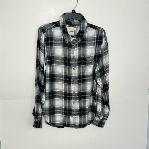 Womens Lucky Brand Plaid Shirt Size Medium - Picture 1 of 7